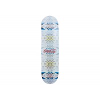Kith x Coca Cola Pendleton Logo Skateboard Deck White Sand