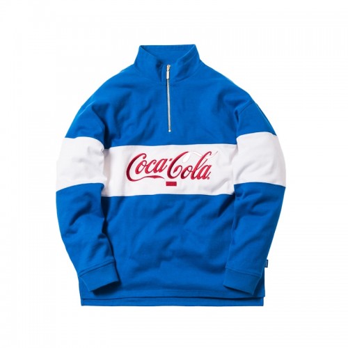 Kith x Coca-Cola Quarter-Zip Rugby Blue