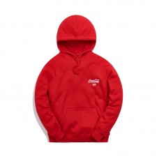 Kith x Coca-Cola Ribbon Logo Hoodie Red