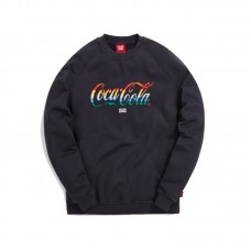 Kith x Coca-Cola Striped Crewneck Black