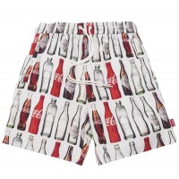 Kith x Coca-Cola Surf Board Print Hardaway Shorts White