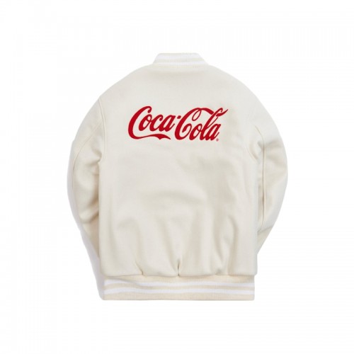 Kith x Coca-Cola x Golden Bear Varsity Bomber Natural