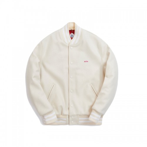 Kith x Coca-Cola x Golden Bear Varsity Bomber Natural
