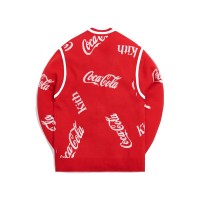 Kith x Coca-Cola x Mitchell & Ness Coke Logo Cardigan Red