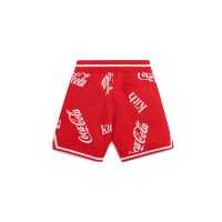 Kith x Coca-Cola x Mitchell & Ness Coke Logo Short Red