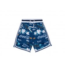 Kith x Coca-Cola x Mitchell & Ness Hawaii Shorts Blue