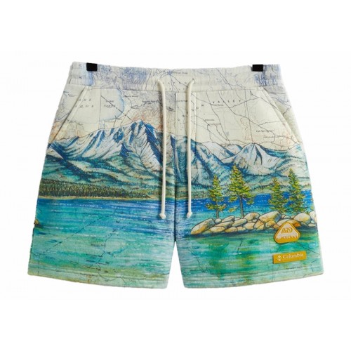 Оригинальный шмот Kith x Columbia Lake Tahoe Fleece Short Chalk