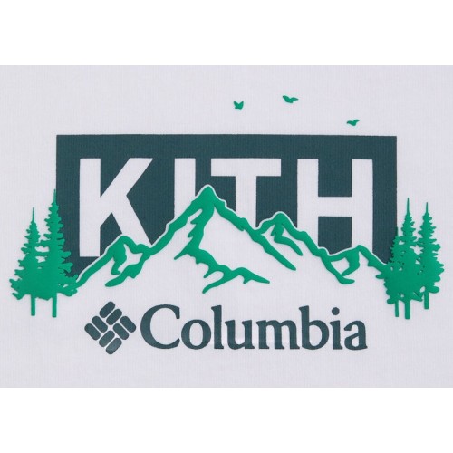 Оригинальный шмот Kith x Columbia Landscape Classic Logo Tee Stadium