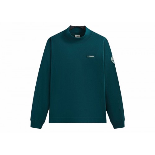 Оригинальный шмот Kith x Columbia Mock Neck Longsleeve Midnight Teal