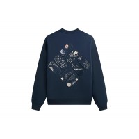 Kith x Columbia Patchwork Vintage Nelson Crewneck Nocturnal