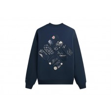 Kith x Columbia Patchwork Vintage Nelson Crewneck Nocturnal