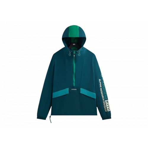 Оригинальный шмот Kith x Columbia Wind Anorak Midnight Teal