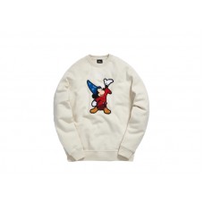 Kith x Disney 40s Fantasia Classic Logo Crewneck Turtledove