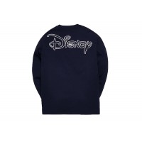 Kith x Disney 70s Pencil Mickey L/S Tee Navy
