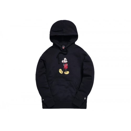 Kith x Disney 90s Classic Mickey Crystal Hoodie Black