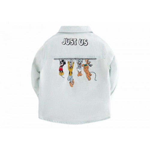 Kith x Disney Baby Mickey & Friends Chambray Apollo Shirt Light Indigo