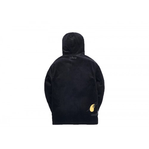 Kith x Disney Carlton Corduroy Zip Hoodie Black