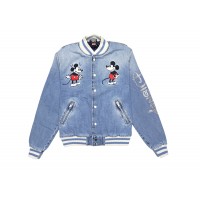 Kith x Disney Denim Varsity Jacket Indigo