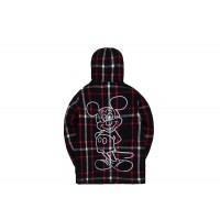 Kith x Disney Hooded Wool Plaid Ginza Black