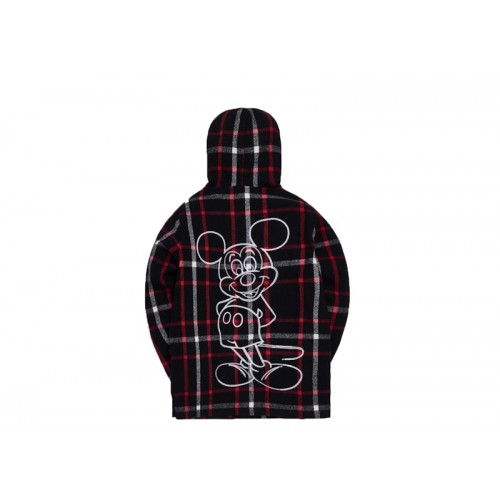 Kith x Disney Hooded Wool Plaid Ginza Black Kith x Disney Hooded Wool Plaid Ginza Black