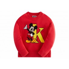 Kith x Disney Kids Mickey & Friends Mickey K Crewneck Sweater Fame
