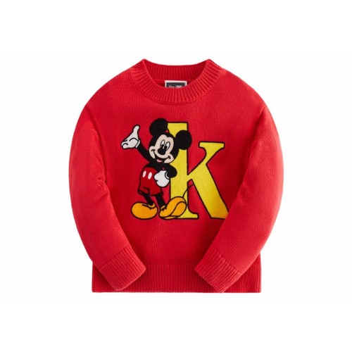 Kith x Disney Kids Mickey & Friends Mickey K Crewneck Sweater Fame