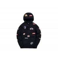 Kith x Disney Mickey AOP Patch Hoodie Black