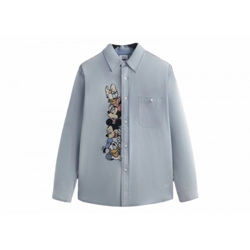 Kith x Disney Mickey & Friends Chambray Apollo Shirt Light Indigo