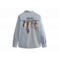 Kith x Disney Mickey & Friends Chambray Apollo Shirt Light Indigo