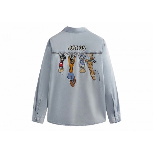 Kith x Disney Mickey & Friends Chambray Apollo Shirt Light Indigo