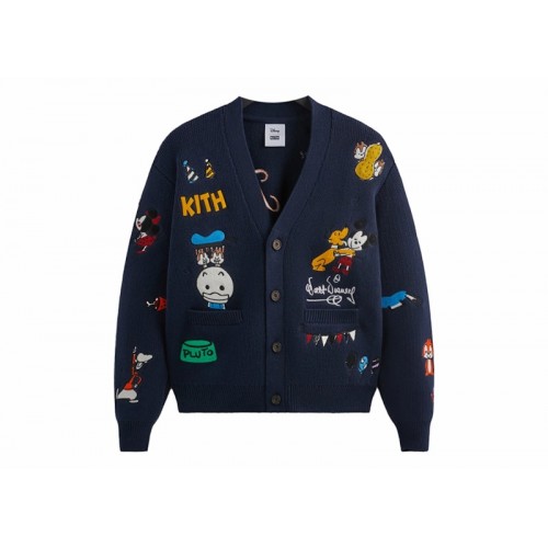 Kith x Disney Mickey & Friends Chunky Yarn Cardigan Nocturnal