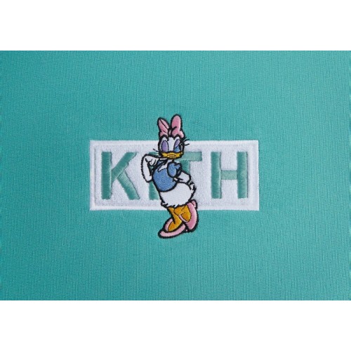 Kith x Disney Mickey & Friends Daisy Duck Classic Logo Crewneck Mykonos