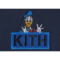 Kith x Disney Mickey & Friends Donald Duck Classic Logo Hoodie Nocturnal