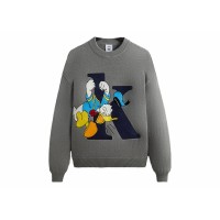 Kith x Disney Mickey & Friends Donald K Crewneck Sweater Medium Heather Grey