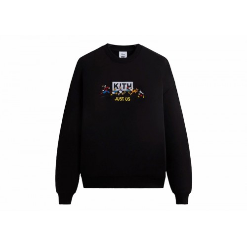 Kith x Disney Mickey & Friends Family Crewneck Black