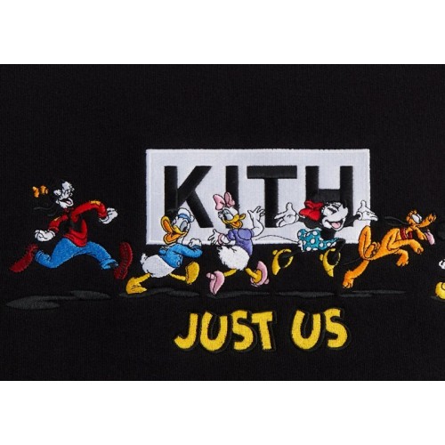 Kith x Disney Mickey & Friends Family Crewneck Black