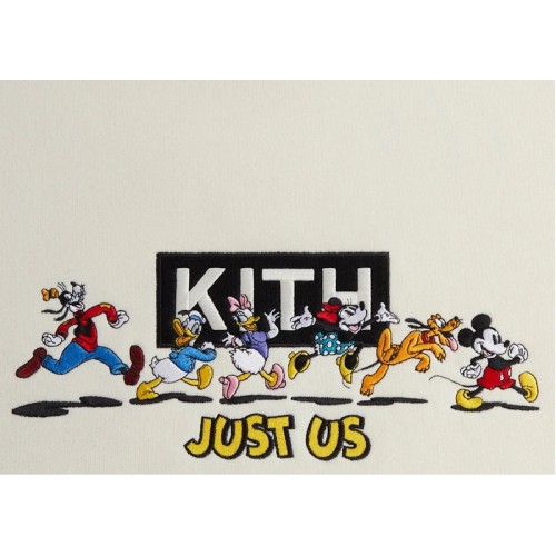 Kith x Disney Mickey & Friends Family Crewneck Sandrift