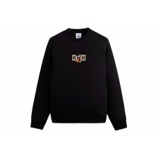 Kith x Disney Mickey & Friends Mickey Classic Logo Crewneck Black