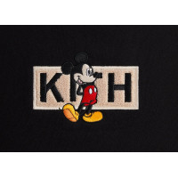 Kith x Disney Mickey & Friends Mickey Classic Logo Crewneck Black