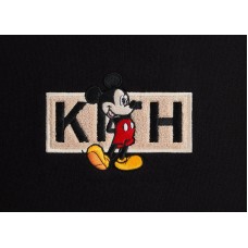 Kith x Disney Mickey & Friends Mickey Classic Logo Crewneck Black