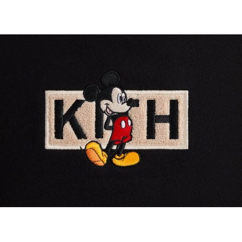 Kith For Mickey & Friends Cyber Monday Mickey Classic Logo Crewneck Black