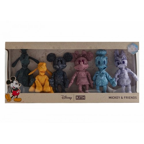 Kith x Disney Mickey & Friends Plush Set (6 Pack) Multi