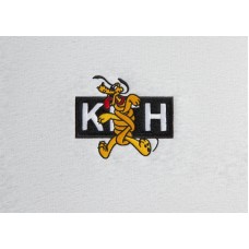 Kith x Disney Mickey & Friends Pluto Classic Logo Crewneck Light Heather Grey