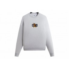 Kith x Disney Mickey & Friends Pluto Classic Logo Crewneck Light Heather Grey