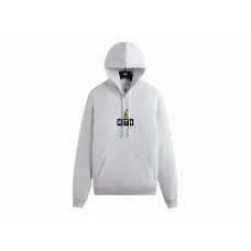 Kith x Disney Mickey & Friends Pluto Classic Logo Hoodie Light Heather Grey