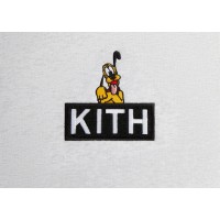 Kith x Disney Mickey & Friends Pluto Classic Logo Hoodie Light Heather Grey