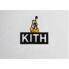 Kith x Disney Mickey & Friends Pluto Classic Logo Hoodie Light Heather Grey