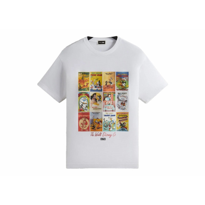 Kith x Disney Mickey & Friends Poster Vintage Tee White