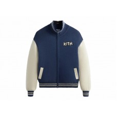 Kith x Disney Mickey & Friends Wyona Full Zip Sweater Heather Indigo