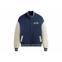 Kith x Disney Mickey & Friends Wyona Full Zip Sweater Heather Indigo